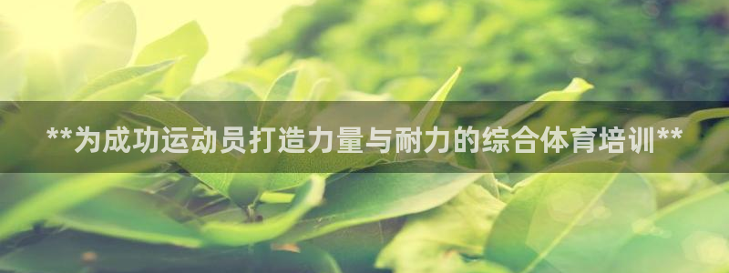 焦点娱乐开发：**为成功运动员打造力量与耐力的综合体