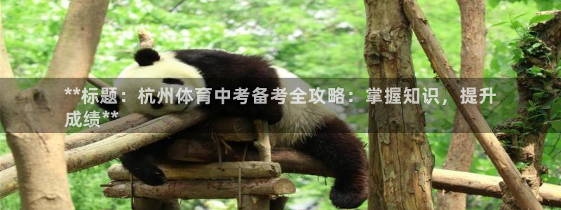 焦点娱乐怎么找导师：**标题：杭州体育中考备考全攻略