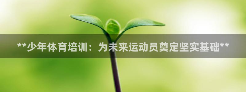 焦点娱乐官方网站首页下载：**少年体育培训：为未来运