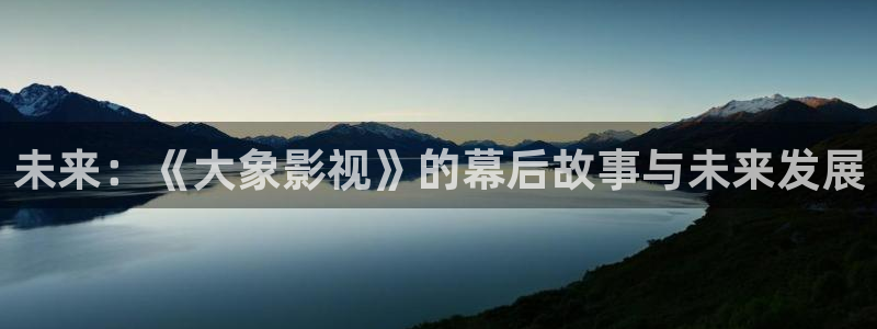 黑蚂蚁影视：未来：《大象影视》的幕后故事与未来发展